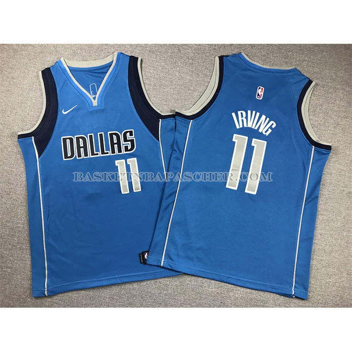 Maillot Enfant Dallas Mavericks Kyrie Irving NO 11 Icon 2022-23 Bleu